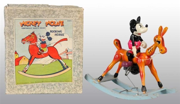MICKEY MOUSE ROCKING HORSE TOY IN ORIG BOX.       