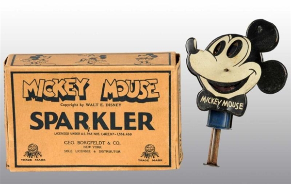 CHEIN DISNEY MICKEY MOUSE SPARKLER IN ORIG BOX.   