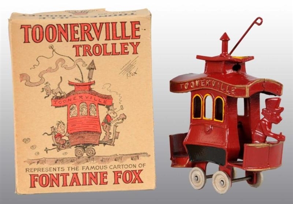 CAST IRON DENT TOONERVILLE TROLLEY IN ORIG BOX.   