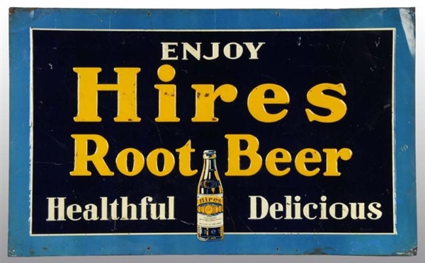 TIN HIRES ROOT BEER SIGN.                         