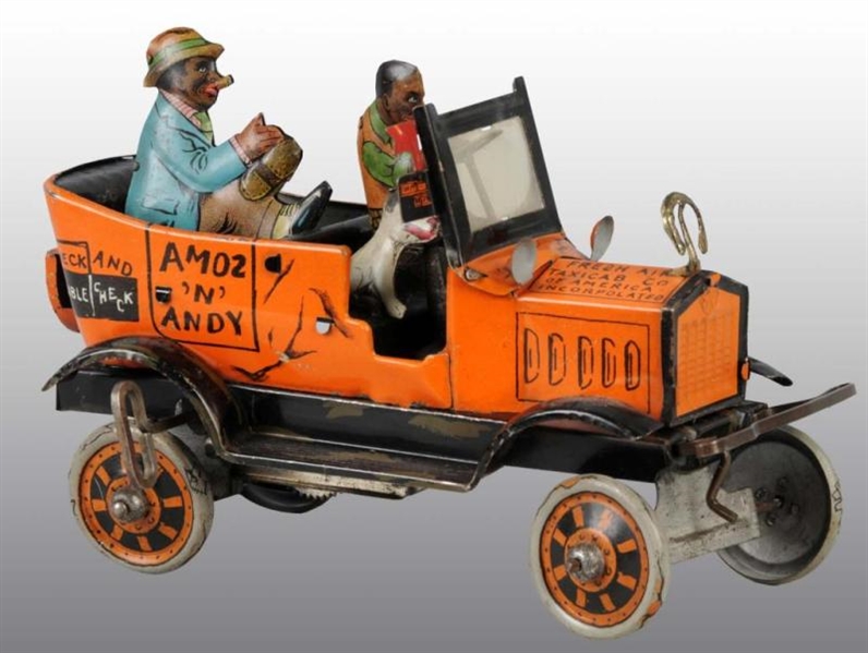 TIN MARX AMOS & ANDY TAXI WIND-UP TOY.            