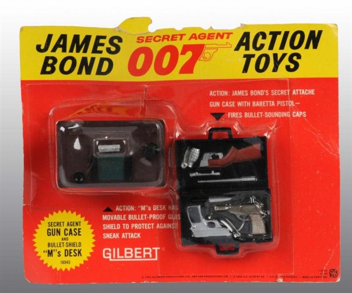 JAMES BOND 007 TOY ATTACHED CASE & MS DESK.      