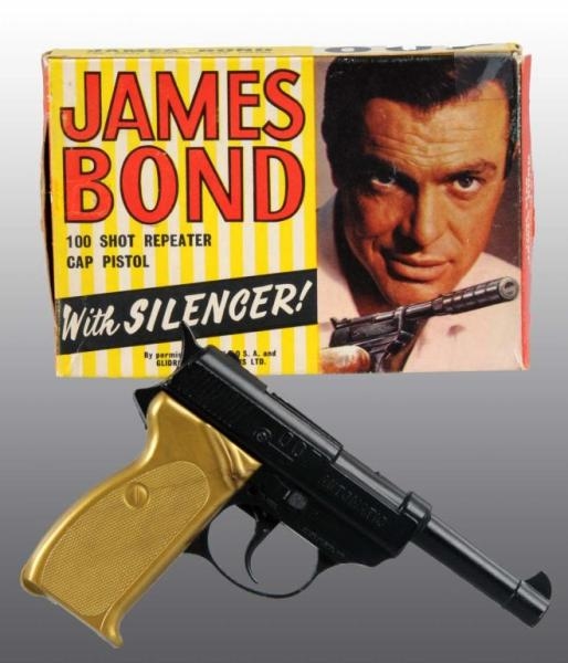 JAMES BOND GOLDFINGER 100-SHOT CAP GUN.           