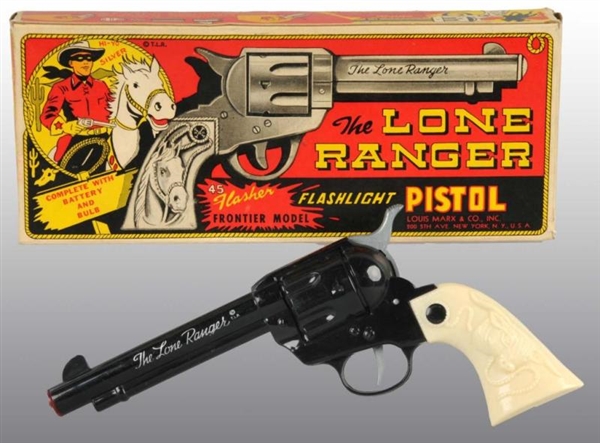 MARX LONE RANGER FLASHER FRONTIER MODEL TOY GUN.  