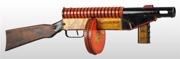 MARX G-MAN TOY MACHINE GUN.                       
