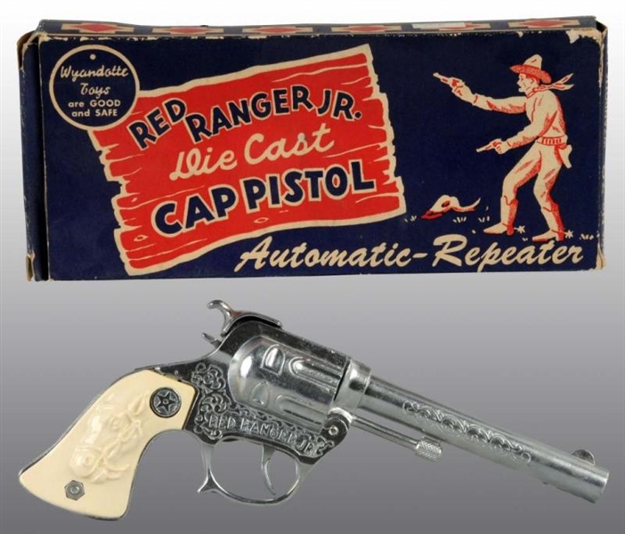 DIE-CAST RED RANGER JR. TOY CAP GUN.              