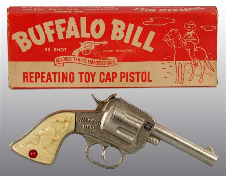 STEVENS BUFFALO BILL REPEATING TOY CAP GUN.       
