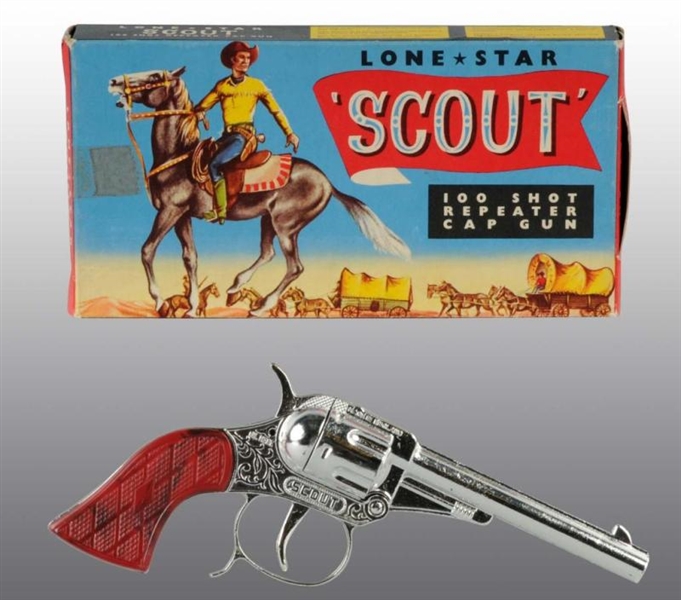LONE STAR SCOUT 100-SHOT REPEATING TOY CAP GUN.   