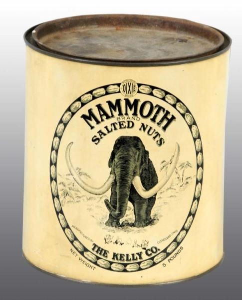 5-POUND MAMMOTH SALTED NUTS TIN.                  