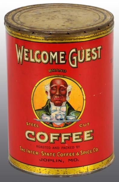 WELCOME GUEST COFFEE TIN.                         