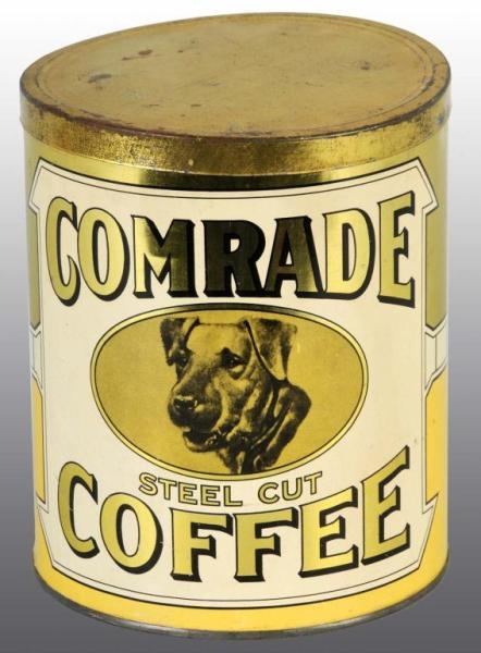 COMRADE STEEL CUT COFFEE TIN.                     