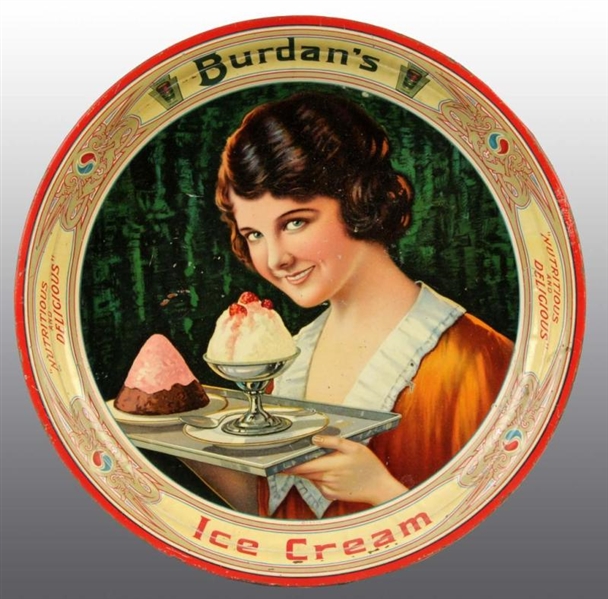 BURDENS ICE CREAM SERVING TRAY.                  