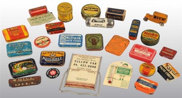 LOT OF 26: AUTOMOBILE-RELATED ADVERTISING PIECES. 