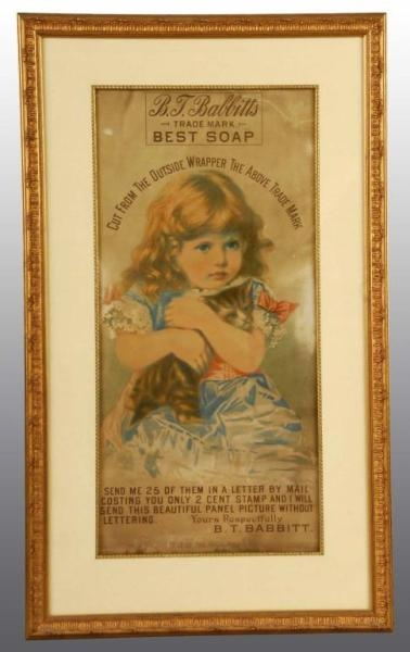 B.T. BABBITTS SOAP SIGN.                          