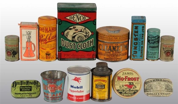 LOT OF 14: PRODUCT TINS.                          