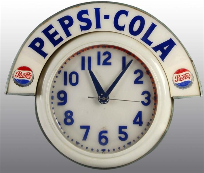 ELECTRIC PEPSI-COLA ADVERTISING CLOCK.            