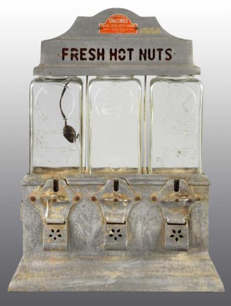 FRESH NUTS TRIPLE VENDING COIN-OP ARCADE MACHINE. 
