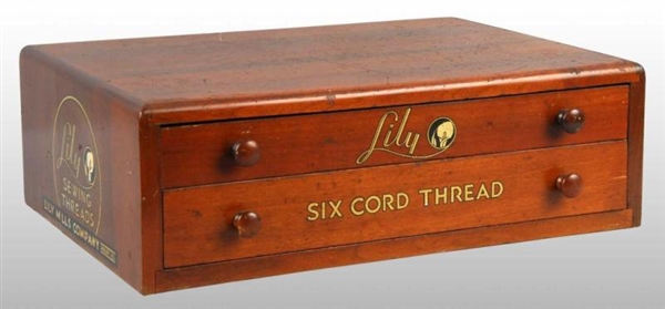 LILY SEWING THREAD SPOOL CABINET.                 