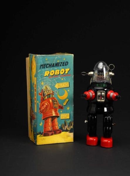 TIN MECHANIZED ROBOT A.K.A. ROBBY THE ROBOT.      