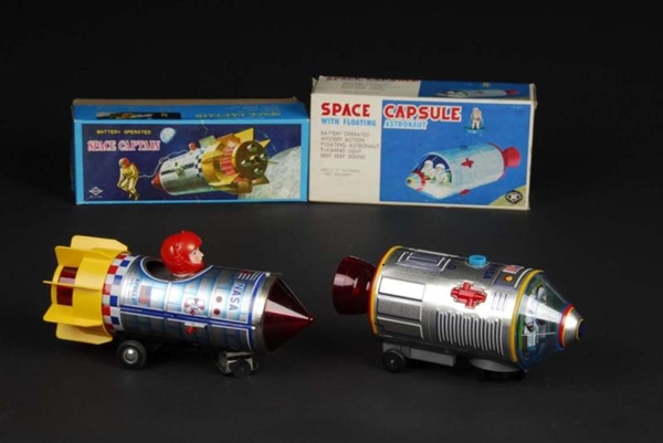 LOT OF 2: SPACE CAPSULE TOY.                      