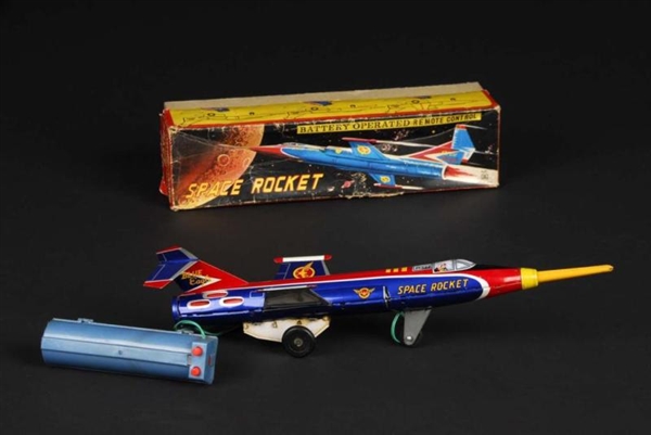 SPACE ROCKET BATTERY-OPERATED TOY.                