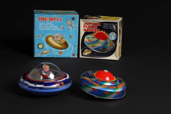 LOT OF 2: FLYING SAUCER TOYS.                     