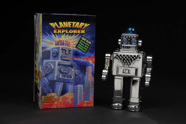 TIN PLANETARY EXPLORER ROBOT BATTERY-OPERATED TOY 