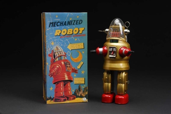 CONTEMPORARY ROBBY/MECHANIZED ROBOT TOY.          