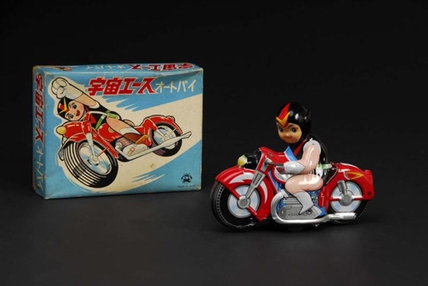 SPACE ACE ON MOTORCYCLE TOY.                      