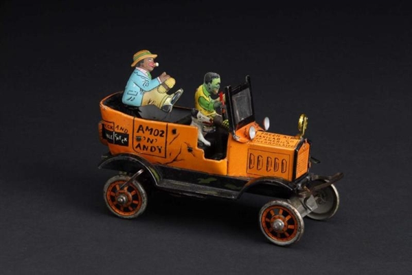 TIN MARX AMOS N ANDY TAXI CAB WIND-UP TOY.       