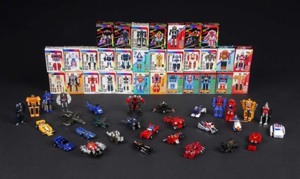 LOT OF 31: MACHINE ROBO TRANSFORMABLE TOYS.       