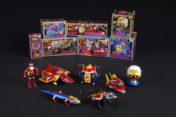 DIE CAST FIGURES AND VEHICLES FROM  MUTEKING.     