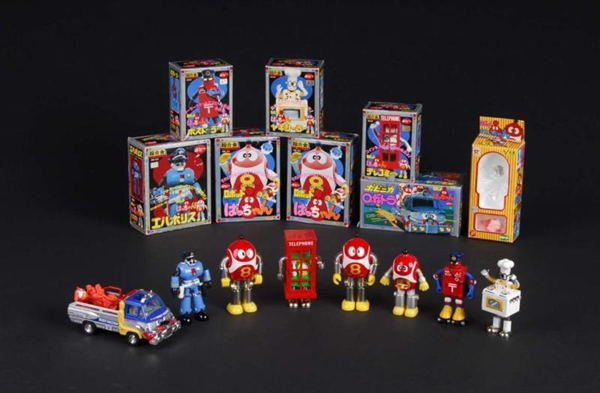 DIE CAST FIGURES AND VEHICLES FROM HACCHAN.       