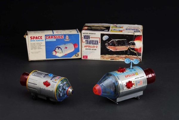 LOT OF 2: SPACE VEHICLE BATTERY-OPERATED TOYS.    