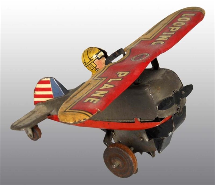 TIN MARX LOOPING PLANE WIND-UP TOY.               