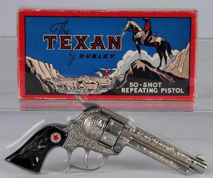 DIE-CAST HUBLEY TEXAN CAP GUN.                    