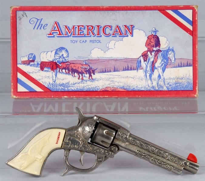 CAST IRON KILGORE AMERICAN CAP GUN.               