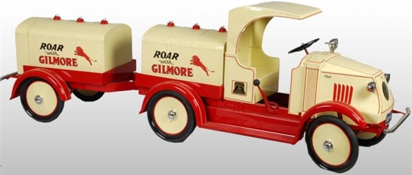PRESSED STEEL GILMORE TANK TRUCK PEDAL CAR TOY.   