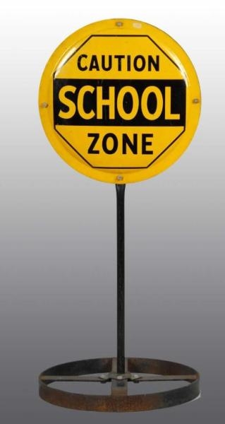 DR. PEPPER SCHOOL ZONE CROSSING SIGN.             