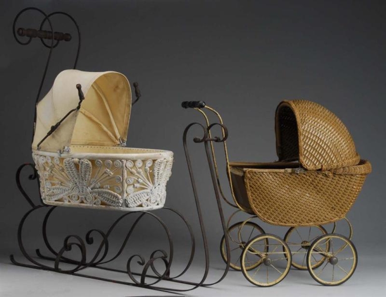 DOLL CARRIAGE AND DOLL SLEIGH.                    