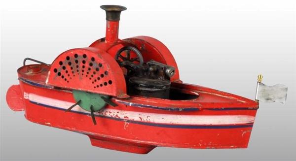 TIN BRAMWELL SMITH LIVE STEAM RIVER BOAT TOY.     
