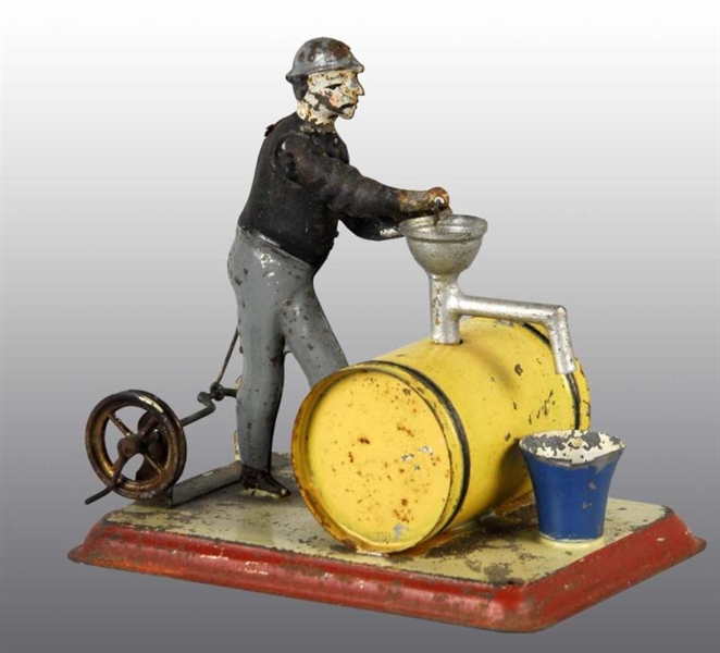 TIN HAND-PAINTED STEAM ACCESSORY WINEMAKER TOY.   