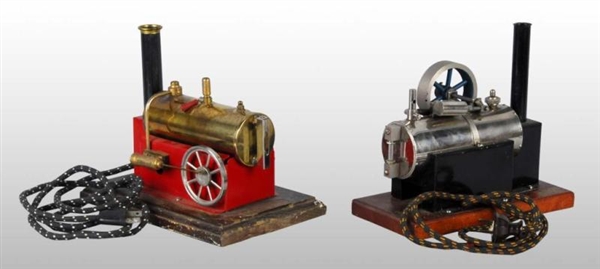 LOT OF 2: HORIZONTAL STEAM ENGINES.               