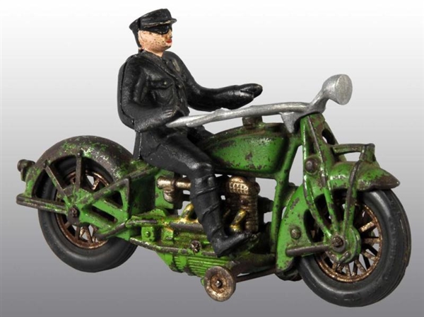 CAST IRON HUBLEY INDIAN 4-CYLINDER MOTORCYCLE TOY 