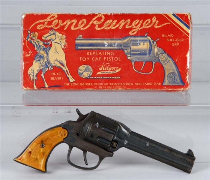 CAST IRON LONE RANGER CAP GUN.                    