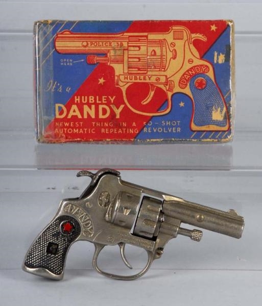 CAST IRON HUBLEY DANDY CAP GUN.                   