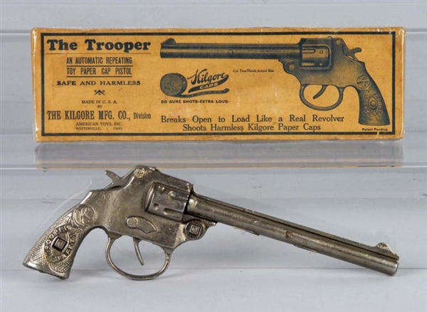 CAST IRON KILGORE LONG BARREL TROOPER CAP GUN.    