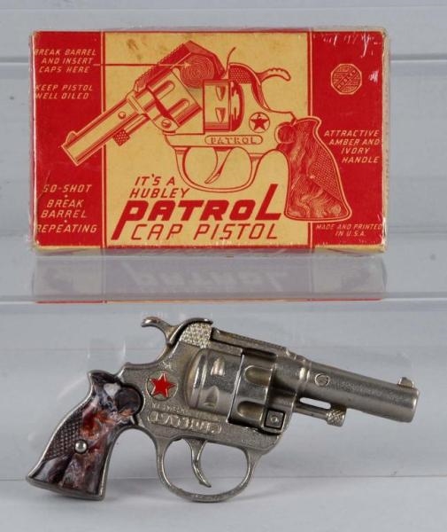 CAST IRON HUBLEY PATROL CAP GUN.                  