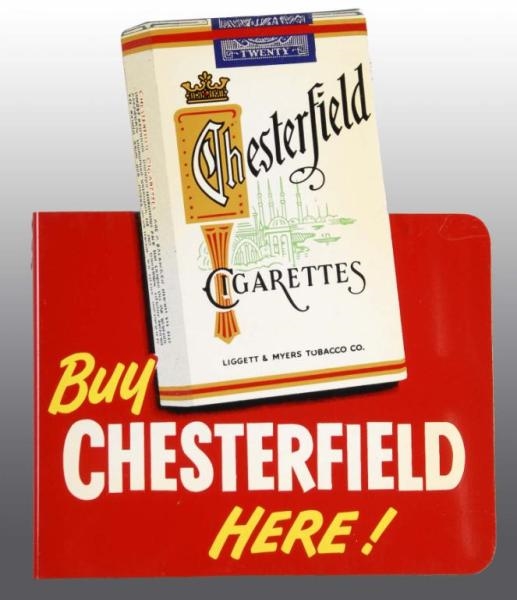 L&M AND CHESTERFIELD TOBACCO DOUBLE FLANGE SIGN.  