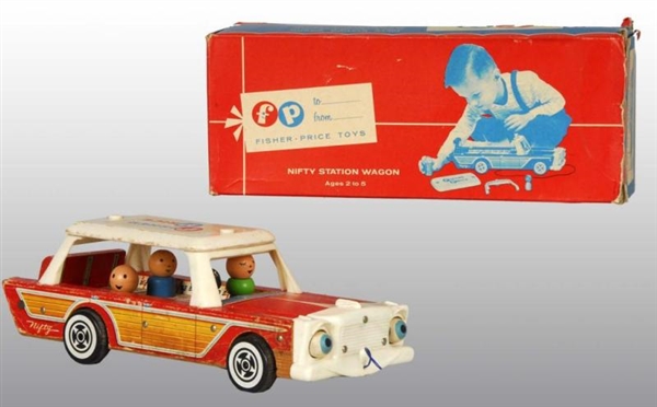FISHER PRICE NO. 234 NIFTY STATION WAGON TOY.     